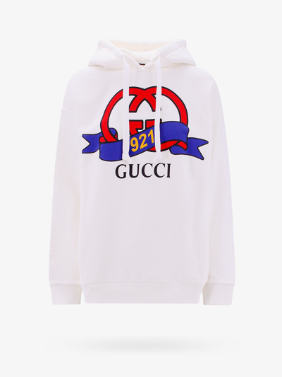 Shop Gucci Woman Sweatshirt Woman White Sweatshirts