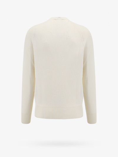 Shop Tom Ford Man Sweater Man White Knitwear
