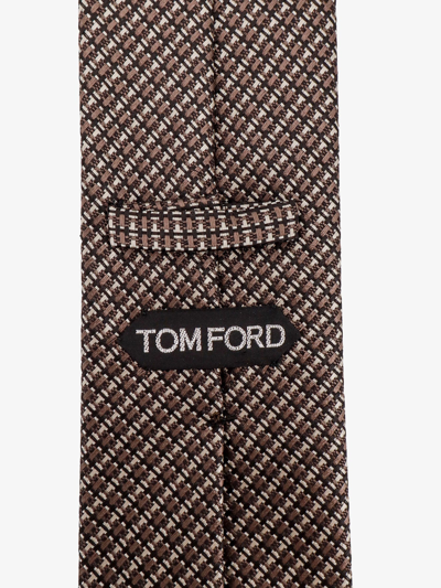Shop Tom Ford Man Tie Man Brown Bowties E Ties