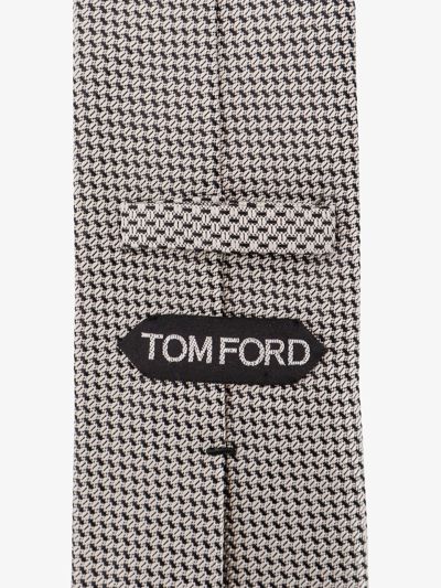 Shop Tom Ford Man Tie Man Grey Bowties E Ties In Gray