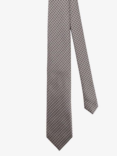 Shop Tom Ford Man Tie Man Grey Bowties E Ties In Gray