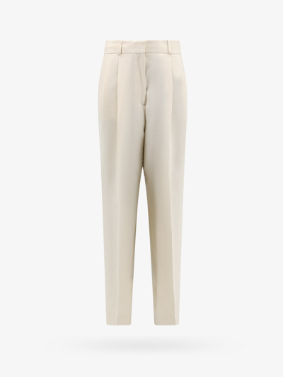 Shop Totême Toteme Woman Trouser Woman White Pants