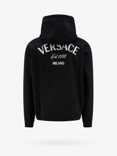 Shop Versace Man Sweatshirt Man Black Sweatshirts