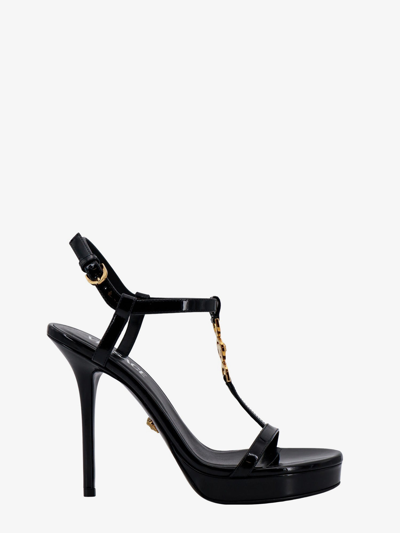 Shop Versace Woman Medusa '95 Woman Black Sandals