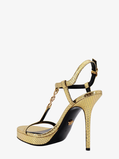 Shop Versace Woman Medusa '95 Woman Gold Sandals