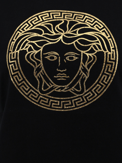 Shop Versace Woman T-shirt Woman Black T-shirts