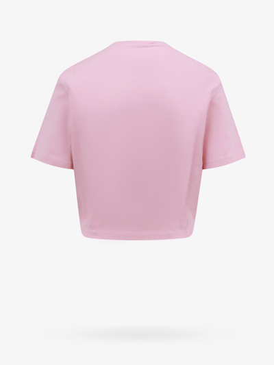 Shop Versace Woman T-shirt Woman Pink T-shirts