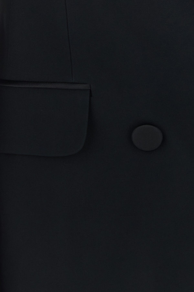 Alexander Mcqueen Giacca In Twill Nero Donna