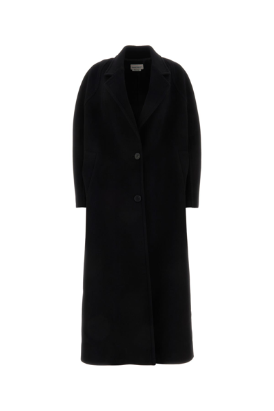 Alexander Mcqueen Single-breasted Wool-blend Coat