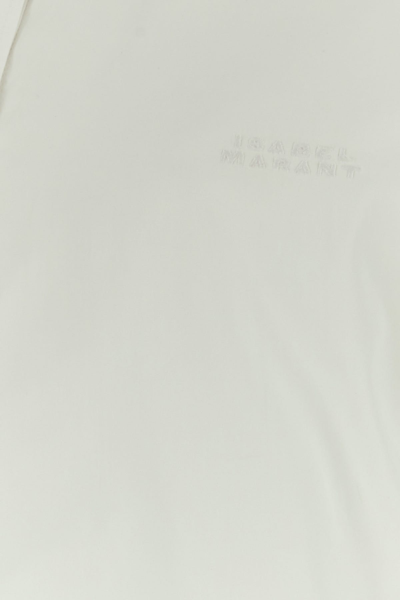 Isabel Marant Camicia Cylvany In Popeline Bianco  Donna