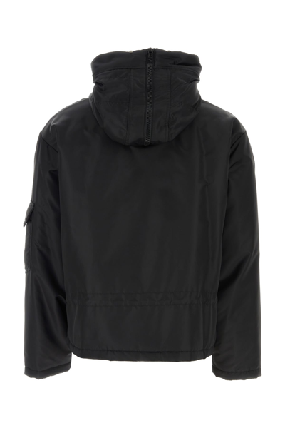 Moschino Nylon Jacket With Adjustable Waist And Hood