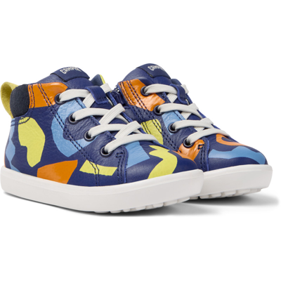 Camper Boots For First Walkers In Blue,yellow,orange