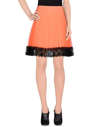 Shop Christopher Kane Knee Length Skirt In Orange