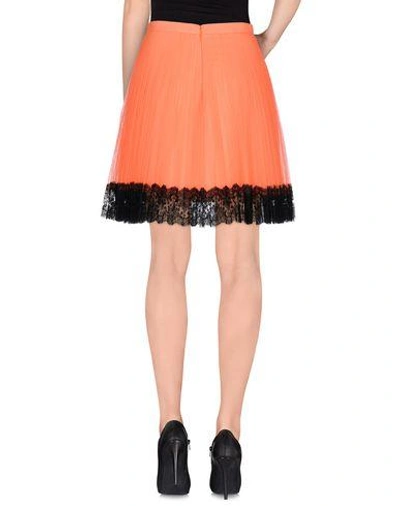 Shop Christopher Kane Knee Length Skirt In Orange