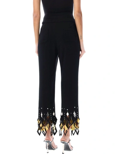 Shop Rabanne Paco  Crepe Trousers In Black