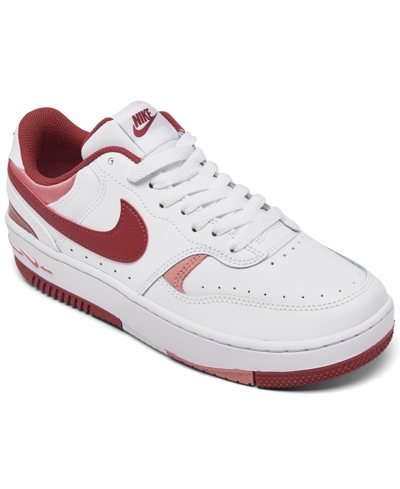 Shop Nike Women's Gamma Force Casual Sneakers From Finish Line In White,cedar
