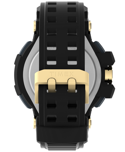 Timex Ufc Men's Combat Analog-digital Black Resin Watch, 53mm In Black