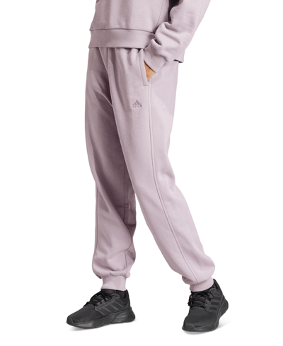 Shop Adidas Originals Women's All Szn Fleece Jogger Sweatpants In Light,pastel Purple