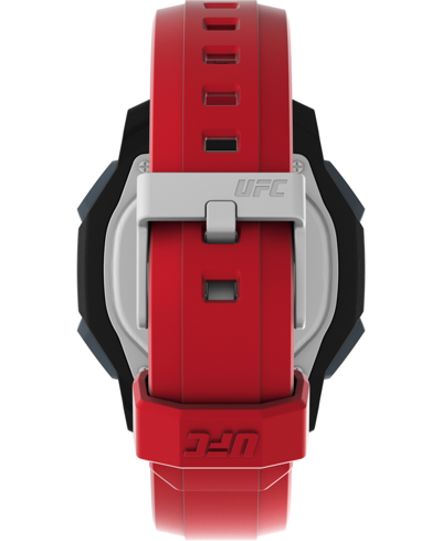 Shop Timex Ufc Men's Spark Digital Red Polyurethane Strap Heart Rate Watch 46mm