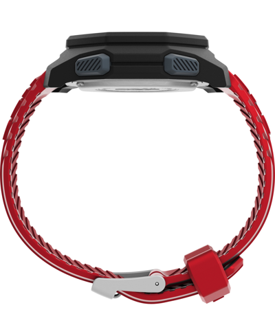Shop Timex Ufc Men's Spark Digital Red Polyurethane Strap Heart Rate Watch 46mm