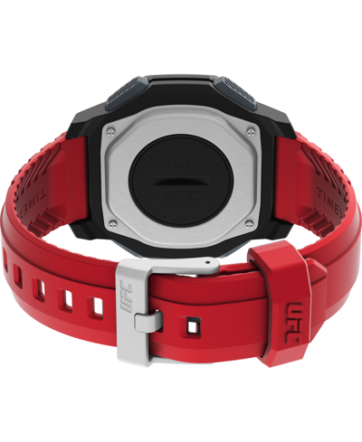 Shop Timex Ufc Men's Spark Digital Red Polyurethane Strap 46mm