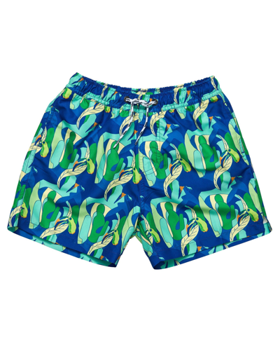 Shop Snapper Rock Toddler, Child Toucan Jungle Sustainable Swim Short In Green