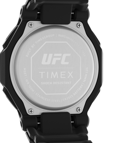 Shop Timex Ufc Men's Colossus Analog-digital Black Polyurethane Watch, 45mm
