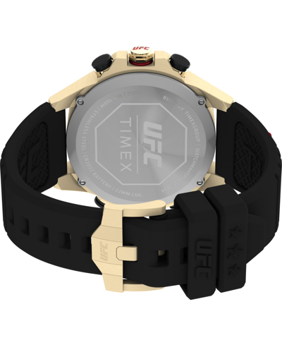 Timex Ufc Men's Kick Digital Black Polyurethane Watch, 49mm In Black