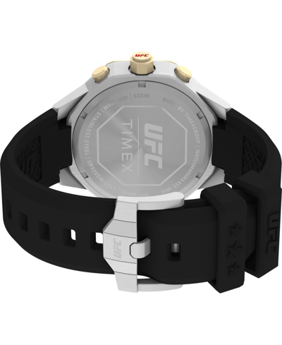 Timex Ufc Men's King Analog Black Silicone Watch, 45mm In Black