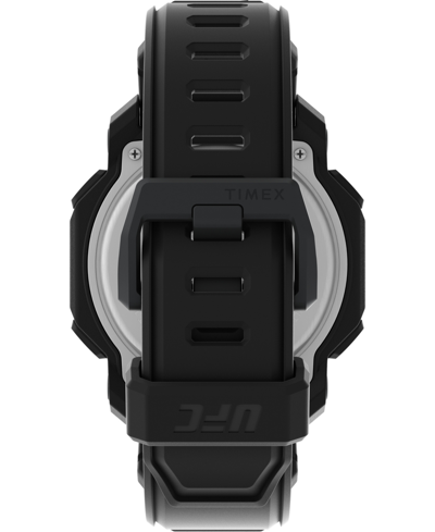 Timex Ufc Men's Knockout Digital Black Polyurethane Watch, 48mm In Black