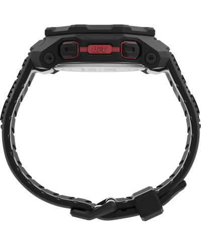 Timex Ufc Men's Knockout Digital Black Polyurethane Watch, 48mm In Black