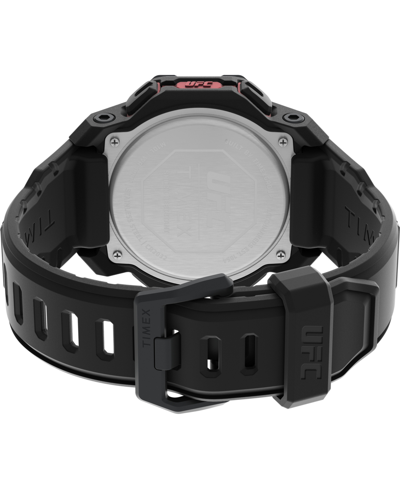 Shop Timex Ufc Men's Knockout Digital Black Polyurethane Watch, 48mm