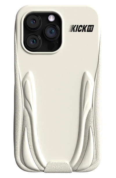 Shop Urban Sophistication The Kick Case™ 3d Silicone Iphone 14 Pro Case In Bone