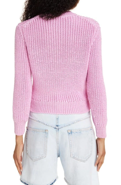 Shop Isabel Marant Yandra Rib Sweater In Light Pink