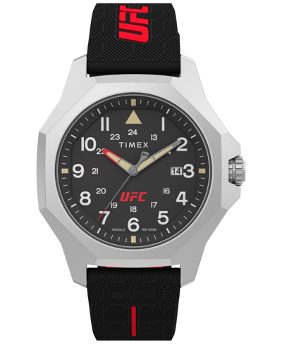 Shop Timex Ufc Men's Reveal Analog Black Resin Watch, 41mm