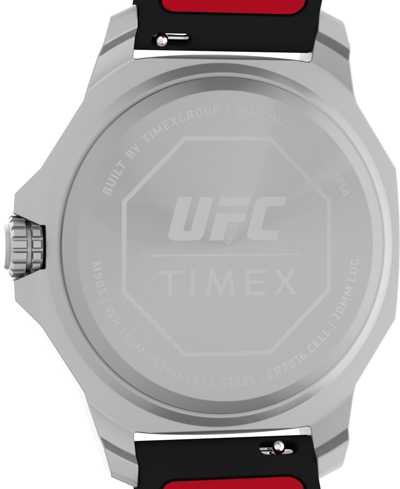 Timex Ufc Men's Reveal Analog Black Resin Watch, 41mm In Black