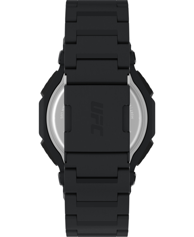 Timex Ufc Men's Colossus Analog-digital Black Stainless Steel Watch, 45mm In Black