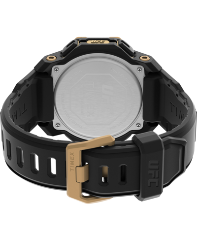 Shop Timex Ufc Men's Knockout Digital Black Polyurethane Watch, 48mm