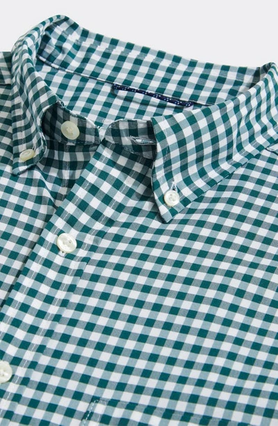 Vineyard Vines Classic Fit Gingham Button-down Shirt In Charleston Green