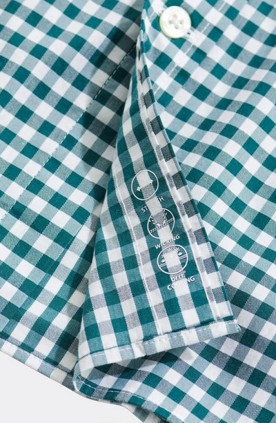 Vineyard Vines Classic Fit Gingham Button-down Shirt In Charleston Green
