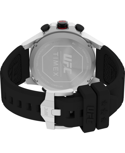 Timex Ufc Men's Kick Digital Black Polyurethane Watch, 49mm In Black