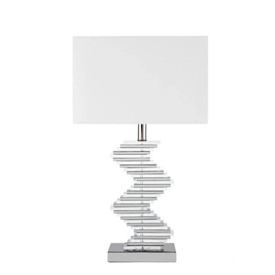Shop Finesse Decor Crystal Two Tone Paved Table Lamp // 1 Light