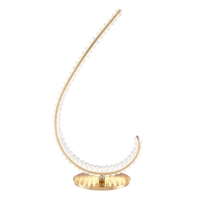Shop Finesse Decor Grace Crystal 16w Table Lamp // Touch & Dimmable (r Gold)