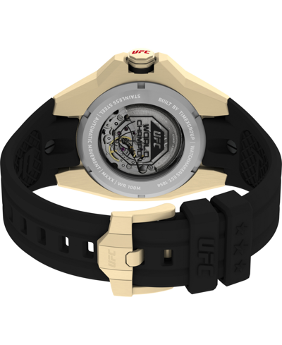 Shop Timex Ufc Men's Pro Automatic Black Polyurethane Watch, 45mm