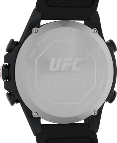 Shop Timex Ufc Men's Kick Digital Black Polyurethane Watch, 49mm