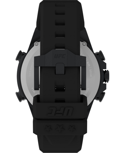 Timex Ufc Men's Kick Digital Black Polyurethane Watch, 49mm In Black