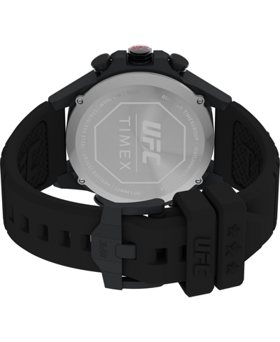 Timex Ufc Men's Kick Digital Black Polyurethane Watch, 49mm In Black