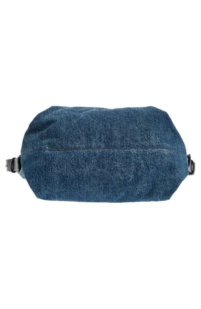 Shop Isabel Marant Leyden Denim Hobo Bag In Dark Blue