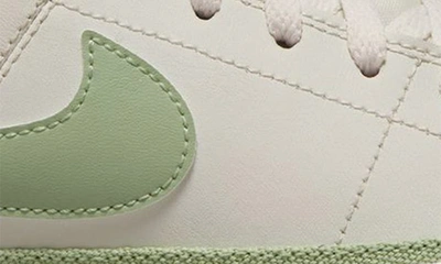Shop Nike Kids' Court Legacy Sneaker In Phantom/ Honeydew/ White
