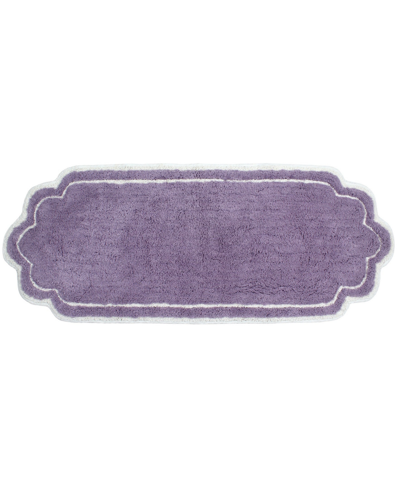 Shop Home Weavers Allure Runner Bathroom Rug, 21" X 54" In Purple